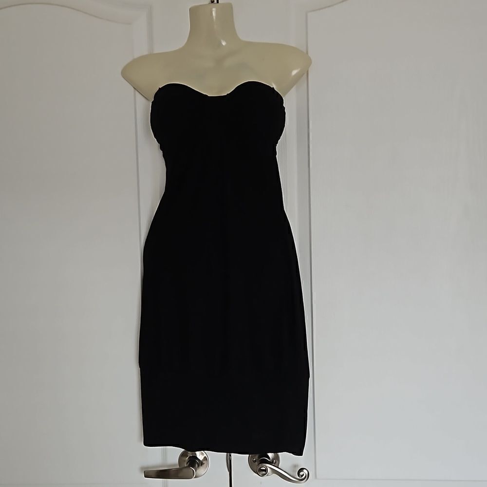Guess Women's Strapless Mini Dress Medium Black